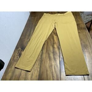 Rhone Pants Mens 5 Pocket Commuter Slim Stretch Performance Golden Yellow SZ36